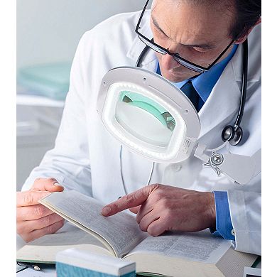 Brightech Lightview Pro Led 2-in-1 Magnifier Floor Or Desk Lamp (2.25x) 5 Diopter