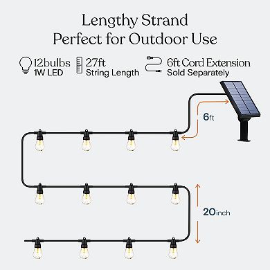 Ambience Pro Solar 1w Led String Lights (soft White 3000k)