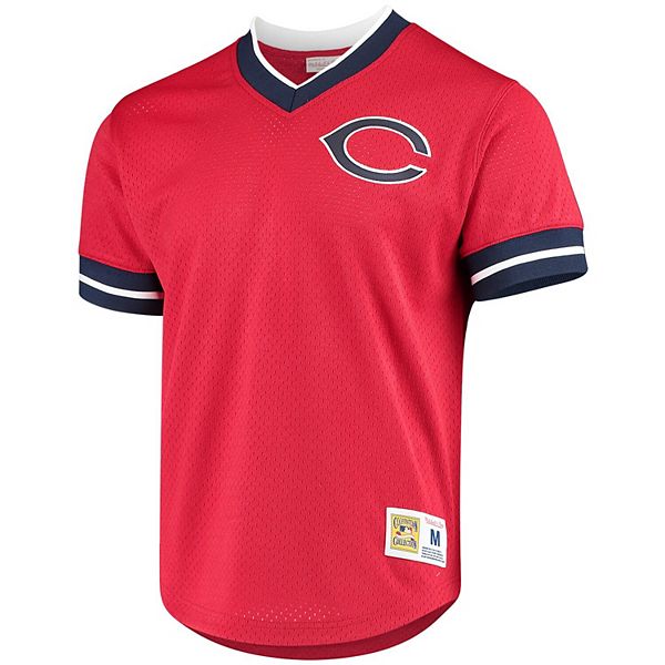 Mitchell & Ness Men's Cleveland Indians Mesh V-Neck Jersey - Macy's