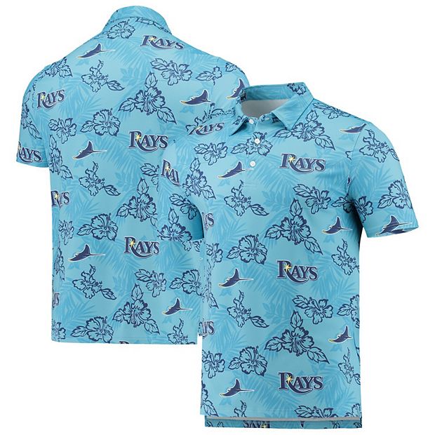 Men's Reyn Spooner Light Blue Tampa Bay Rays Performance Polo Size: Small