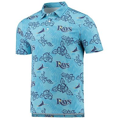 Men's Reyn Spooner Light Blue Tampa Bay Rays Performance Polo