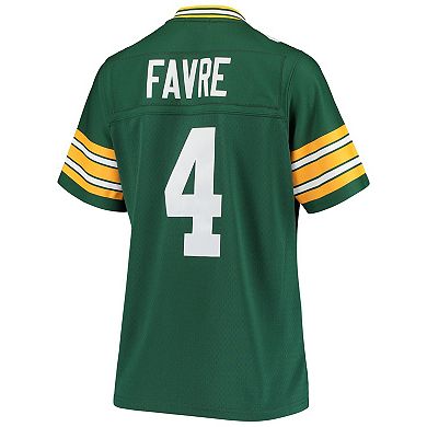 Women's Mitchell & Ness Brett Favre Green Green Bay Packers 1996 Legacy Replica Player Jersey