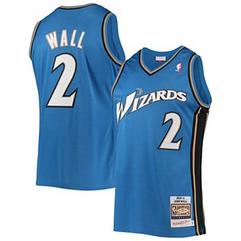 Shop Mitchell & Ness Washington Wizards John Wall 2010-2011 Swingman Jersey  SMJYSB200007-WWIROYA10JWL blue