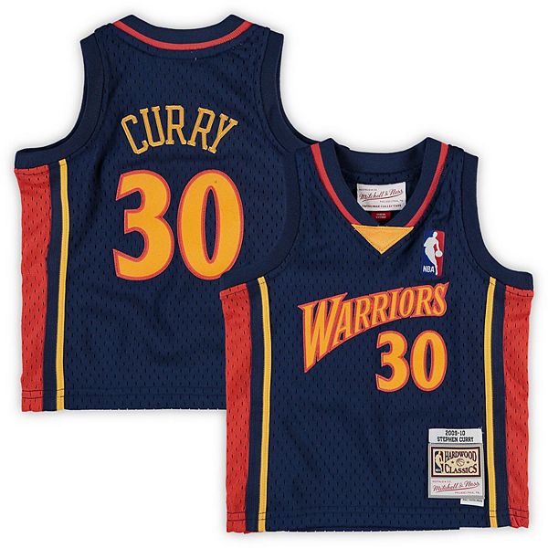 Infant Mitchell & Ness Stephen Curry Navy Golden State Warriors