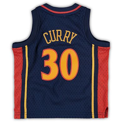 Infant Mitchell & Ness Stephen Curry Navy Golden State Warriors Historic Logo Jersey