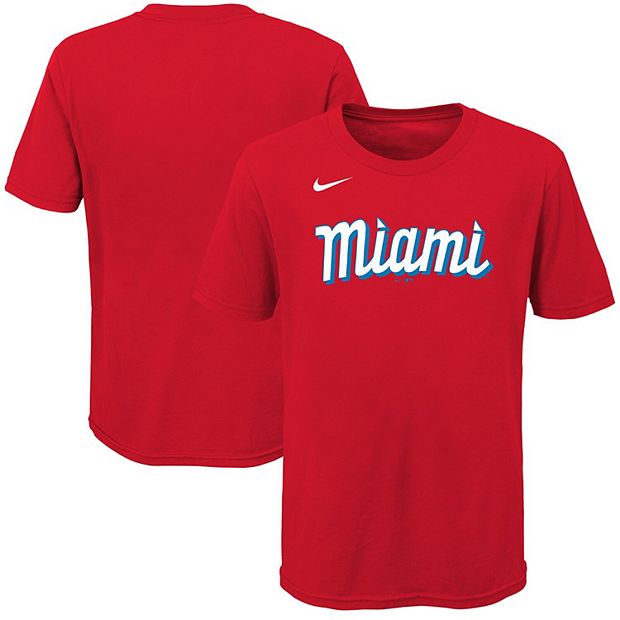 Nike Miami Marlins City Connect 2021 Jersey Sugar Kings Mens Size:XL Red