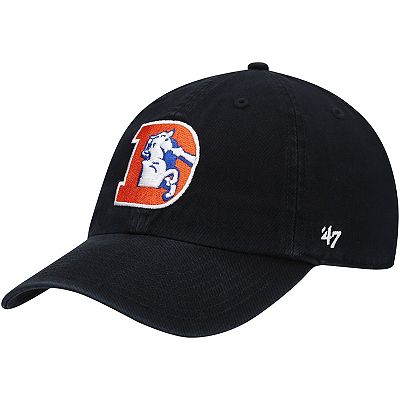 Men s 47 Black Denver Broncos Clean Up Legacy Adjustable Hat