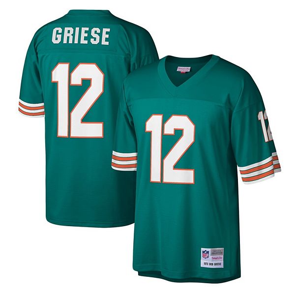 Men's Mitchell & Ness Bob Griese Aqua Miami Dolphins 1972