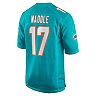 Youth Nike Jaylen Waddle Aqua Miami Dolphins 2021 NFL Draft First Round Pick Game Jersey