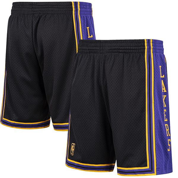 Men's Mitchell & Ness Black Los Angeles Lakers Hardwood Classic Reload ...