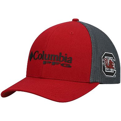 Men's Columbia Garnet/Charcoal South Carolina Gamecocks PFG Snapback Hat