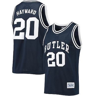 Men's Original Retro Brand Gordon Hayward Navy Butler Bulldogs Commemorative Classic Basketball Jersey