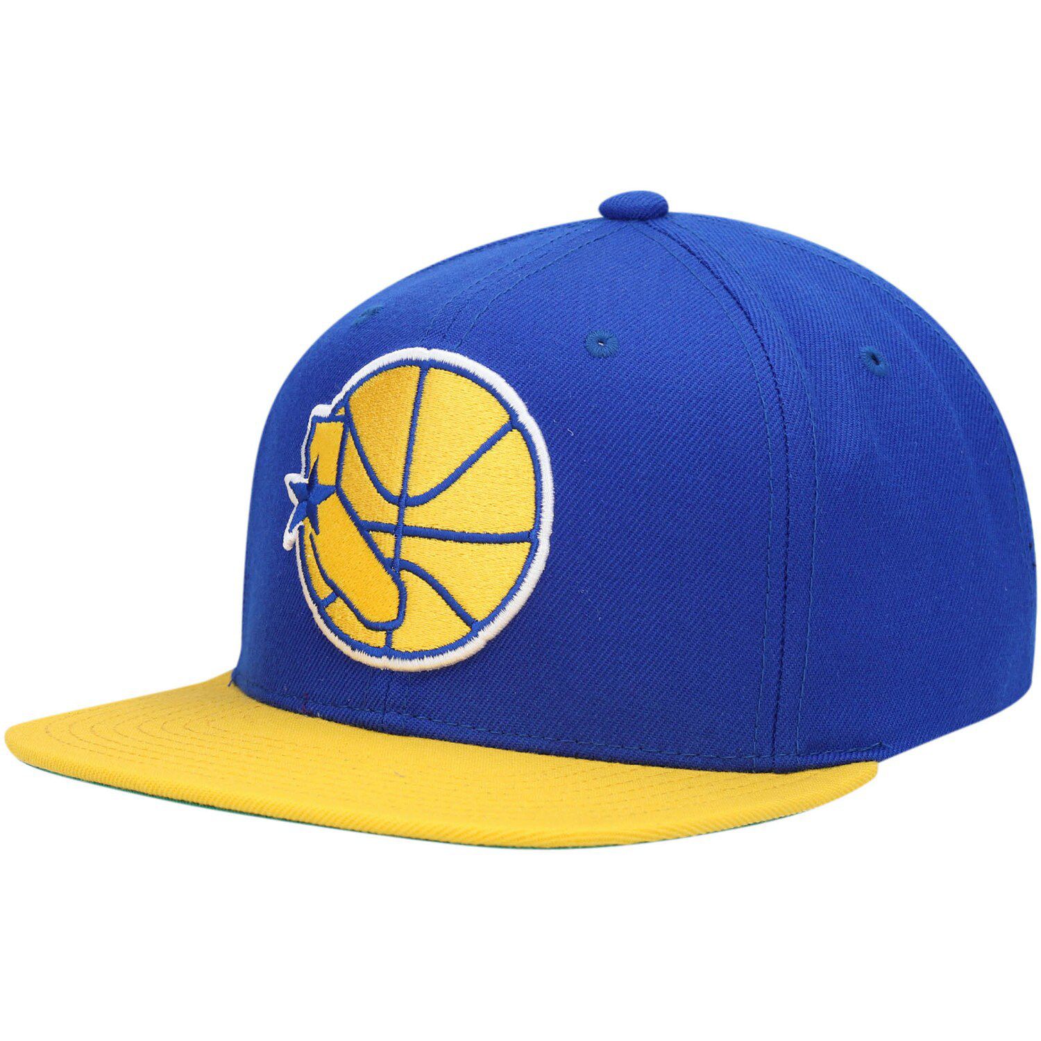 Image for Unbranded Men's Mitchell & Ness Royal/Gold Golden State Warriors 2-Tone Snapback Hat at Kohl's.