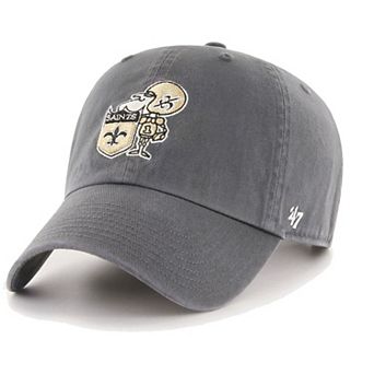 Men's '47 Charcoal New Orleans Saints Clean Up Legacy Adjustable Hat