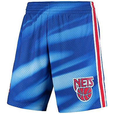 Men's Mitchell & Ness Blue New Jersey Nets Hardwood Classics Swingman Shorts