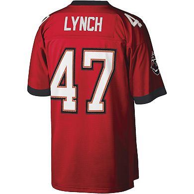 Men's Mitchell & Ness John Lynch Red Tampa Bay Buccaneers Legacy Replica Jersey