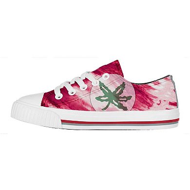 Youth FOCO Ohio State Buckeyes Tie-Dye Canvas Sneakers
