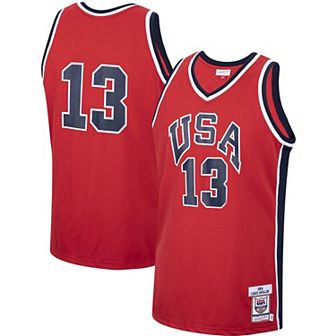 Men's Mitchell & Ness Chris Mullin Red USA Basketball Authentic 1984 Jersey