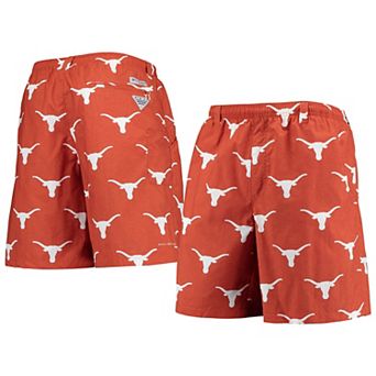 Men's Columbia Texas Orange Texas Longhorns PFG Backcast II 8" Omni-Shade Hybrid Shorts