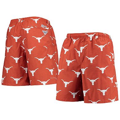 Men's Columbia Texas Orange Texas Longhorns PFG Backcast II 8" Omni-Shade Hybrid Shorts