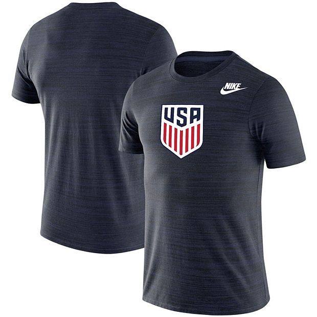 Men's nike charcoal shop us soccer crest t-shirt