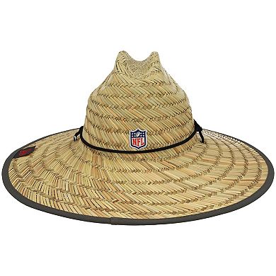 Men's New Era Natural Tampa Bay Buccaneers NFL Training Camp Official Straw Lifeguard Hat