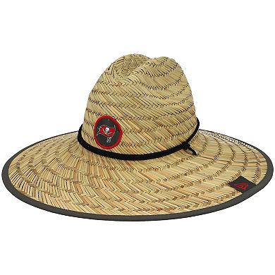 Men's New Era Natural Tampa Bay Buccaneers NFL Training Camp Official Straw Lifeguard Hat