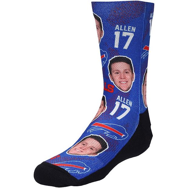 Josh Allen Buffalo Bills Rock Em Socks Youth Football Guy Crew Socks