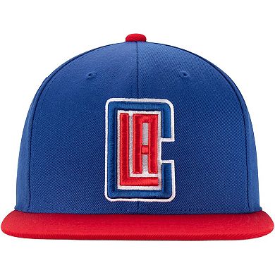 Men's Mitchell & Ness Royal/Red LA Clippers Two-Tone Wool Snapback Hat