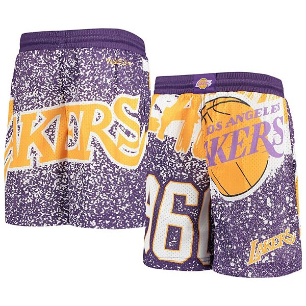 Youth Mitchell & Ness Purple Los Angeles Lakers Hardwood