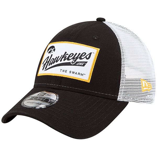 Men's New Era Black Iowa Hawkeyes Grade Trucker 9FIFTY Snapback Hat