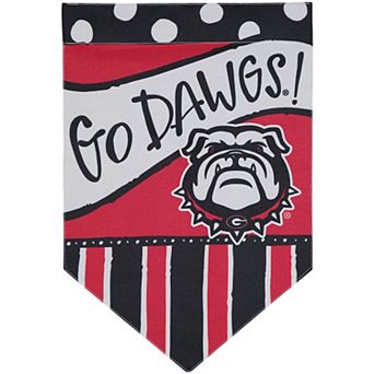 Georgia Bulldogs 12'' x 18'' Dots & Stripes Double-Sided Flag
