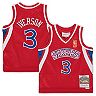 Infant Mitchell & Ness Allen Iverson Red Philadelphia 76ers 1996/97 Hardwood Classics Retired Player Jersey