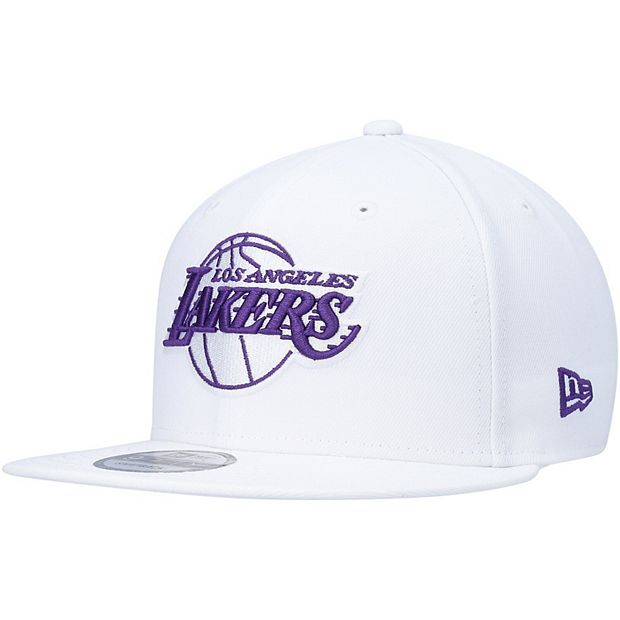 Men's New Era Black Los Angeles Lakers Neon Pop 9FIFTY Snapback Hat