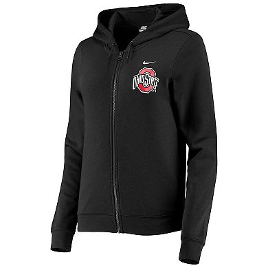 Women's Nike Black Ohio State Buckeyes Varsity Fleece Full-Zip Hoodie
