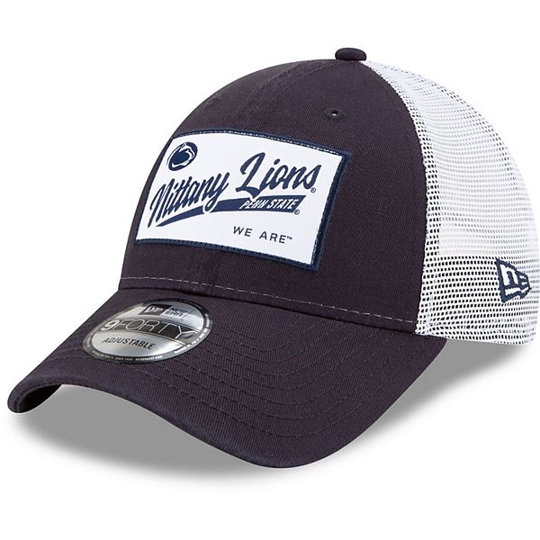 Men's New Era Navy Penn State Nittany Lions Timeless Trucker 9FORTY  Snapback Hat