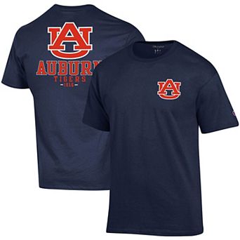 Men's Champion Navy Auburn Tigers Stack 2-Hit T-Shirt