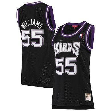 Women's Mitchell & Ness Jason Williams Black Sacramento Kings 2000-01 Hardwood Classics Swingman Jersey