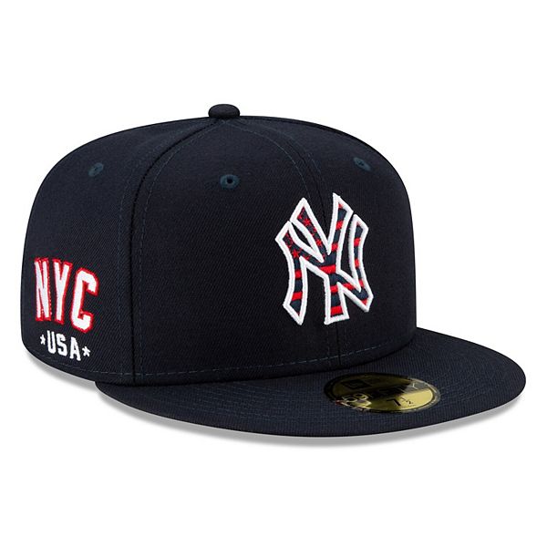 Men's New Era Navy New York Yankees 4th of July On-Field 59FIFTY