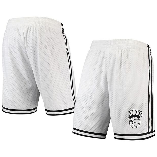 white knicks shorts