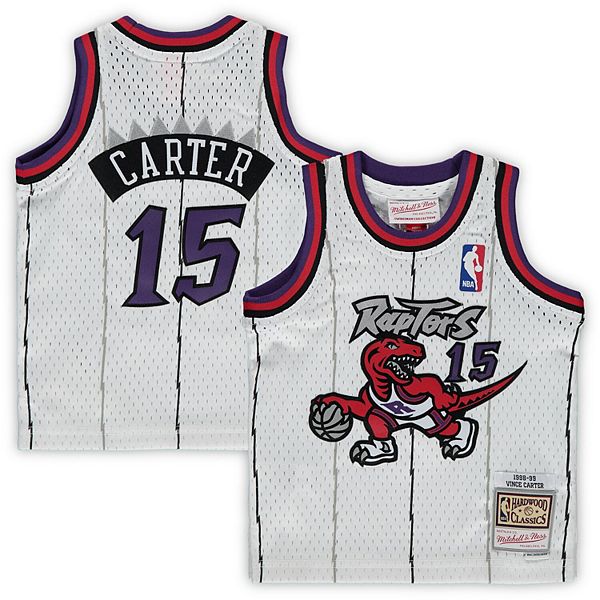 Infant Mitchell & Ness Vince Carter White Toronto Raptors 1998-99