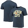 Men's Homefield Heathered Navy Akron Zips Vintage Basketball T-Shirt