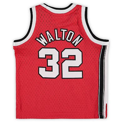 Infant Mitchell & Ness Bill Walton Red Portland Trail Blazers 1976/77 Hardwood Classics Retired Player Jersey