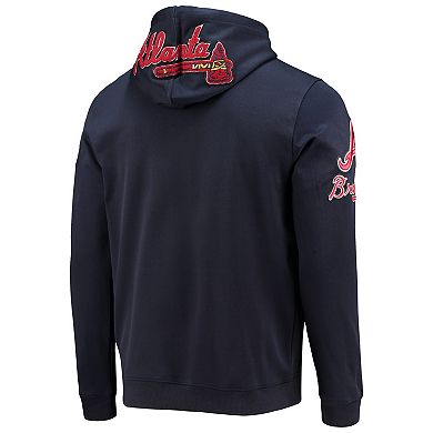 Men's Pro Standard Navy Atlanta Braves Team Logo Pullover Hoodie