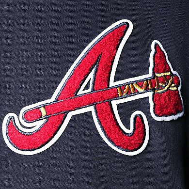 Men's Pro Standard Navy Atlanta Braves Team Logo Pullover Hoodie