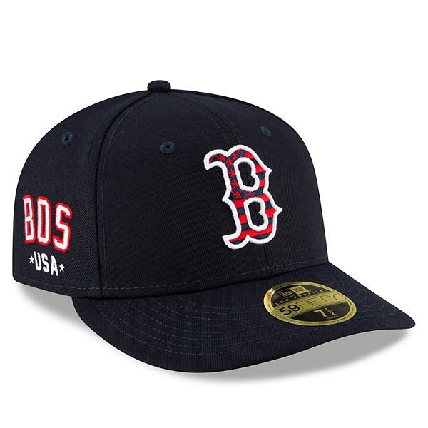 Men's New Era Navy Boston Red Sox 4th of July OnField Low Profile