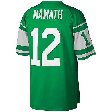 Men's Mitchell & Ness Joe Namath Kelly Green New York Jets Legacy Replica Jersey