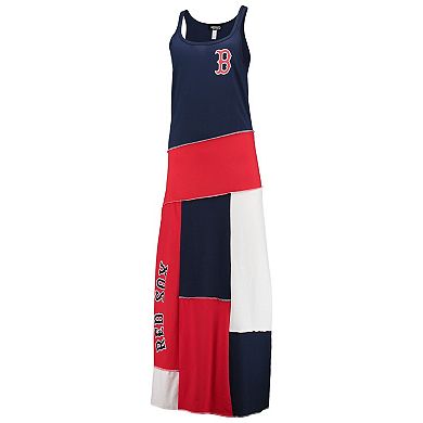 Women's Refried Apparel Navy/Red Boston Red Sox Sustainable Scoop Neck Maxi Dress