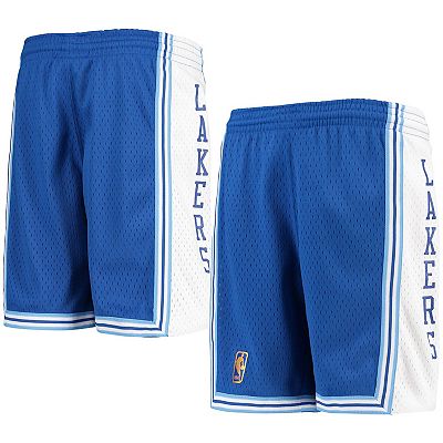 Youth Mitchell Ness Royal Los Angeles Lakers Hardwood Classics Swingman Shorts