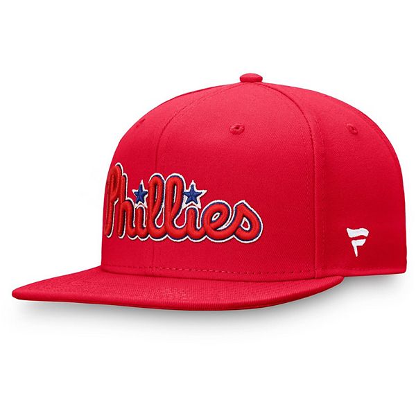 Men's Fanatics Branded Red Philadelphia Phillies Team Core Fitted Hat
